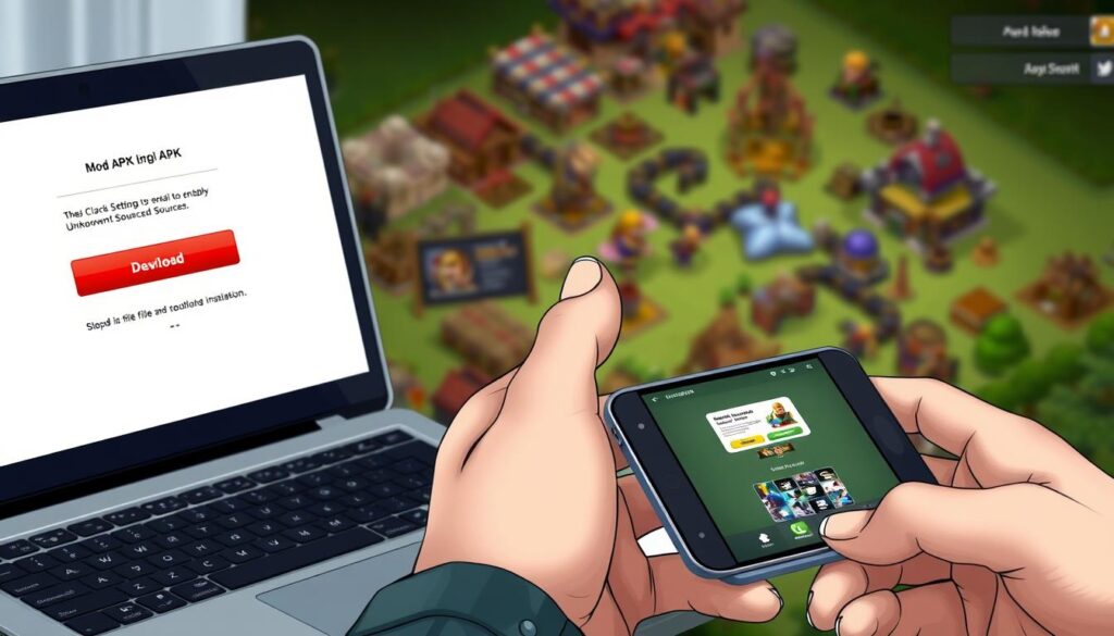 Clash of Clans Mod APK Installation Process