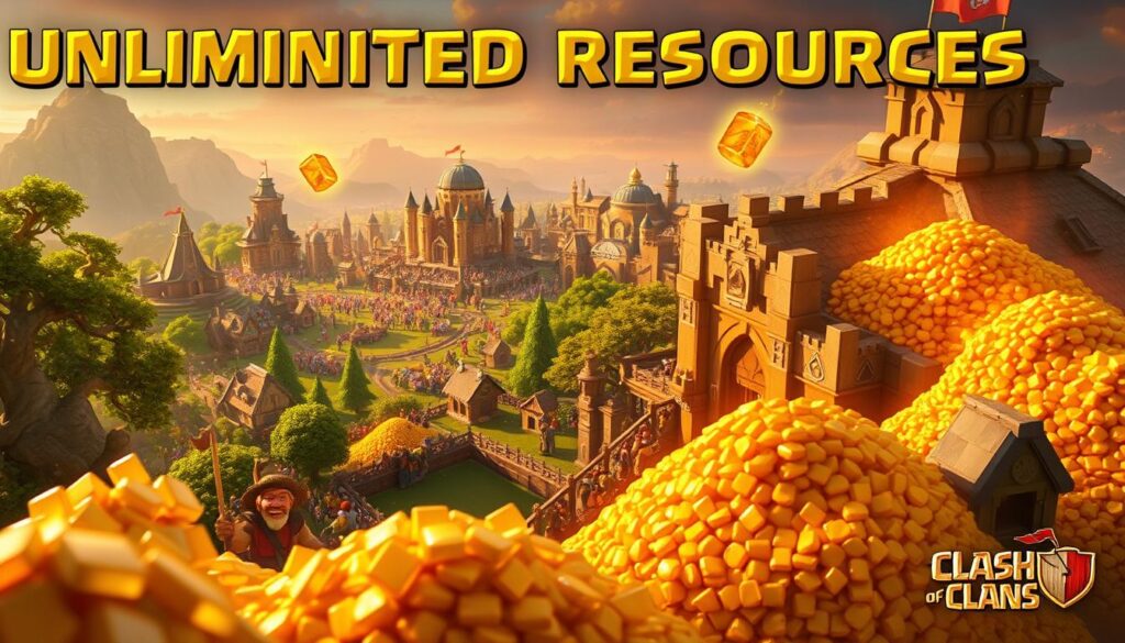 unlimited resources in Clash of Clans Mod APK